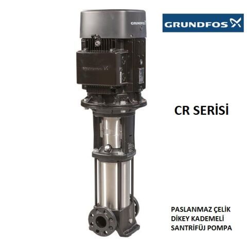 GRUNDFOS  CR 1s-13  0.37kW 380V DİKEY KADEMELİ PASLANMAZ ÇELİK İNLİNE SANTRİFÜJ POMPA / HQQE SALMASTRA  / DIN-ANSI-JIS Kombi Flanş(FGJ) - 96515663