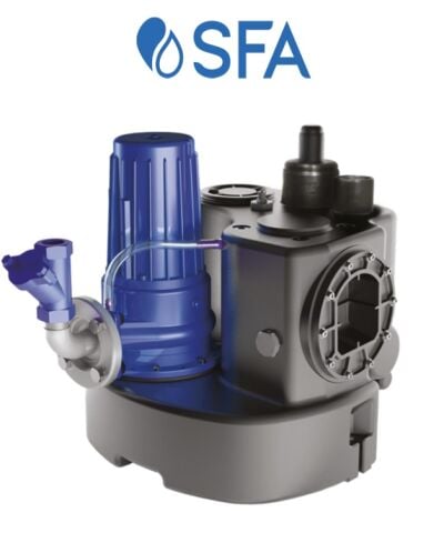 SFA Sanihydro Sanicubic 1 GR SE71.1 S 2.2kW 220V Tek Pompalı Atık Su Tahliye İstasyonu ( 55 Litre )