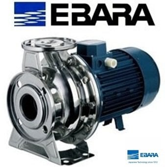 EBARA 3M-50 125/4 380V 5.5 HP YATAY MİLLİ MONOBLOK PASLANMAZ ÇELİK SANTRİFÜJ POMPA