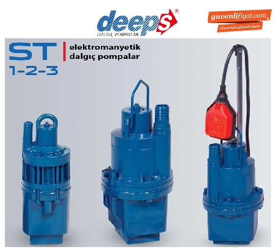 STAR ST3 FLT  1\'\' ELEKTROMANYETİK DALGIÇ POMPA (flatörlü)