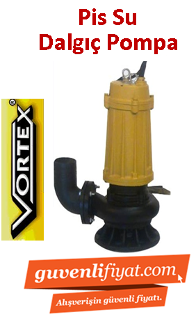 VORTEX W 550 A-4 7.5hp 4\'\' Çıkışlı 380v Açık Fanlı Pis Su Dalgıç Pompa