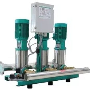 WİLO  COE3-MVIS804 - 380V - 3X1.5 HP - ÜÇ POMPALI, DİKEY MİLLİ, ÇOK KADEMELİ, ISLAK ROTORLU, KOMPLE PASLANMAZ ÇELİK, TRIFAZE, SESSİZ, PAKET HİDROFOR