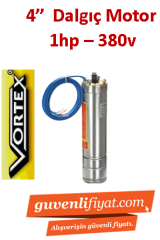 VORTEX VRT 100 1HP 380V 4\'\' Tek Dalgıç Motor (Pompa Hariç)