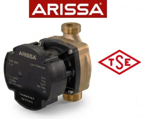 ARİSSA DHW-B-HM-20-50-130 PİRİNÇ GÖVDELİ FREKANS KONTROLLÜ SICAK KULLANIM SUYU / RESİRKÜLASYON POMPASI