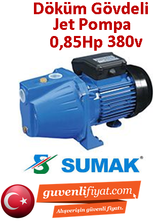 SUMAK SMJT85 0.85Hp 220v Döküm Gövdeli Jet Pompa