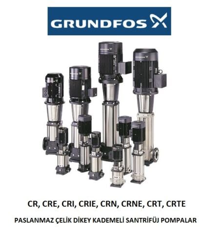 GRUNDFOS  CRI 1s-36  1.1kW 380V DİKEY KADEMELİ PASLANMAZ ÇELİK İNLİNE SANTRİFÜJ POMPA / HQQE SALMASTRA  / PJE(P) - 96527659