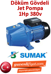 SUMAK SMJKT100 1Hp 380v Döküm Gövdeli Jet Pompa