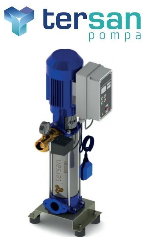 TERSAN, 1xTH 10-5, 3HP, 380V, TEK POMPALI, DÜŞEY MİLLİ, ÇOK KADEMELİ HİDROFOR