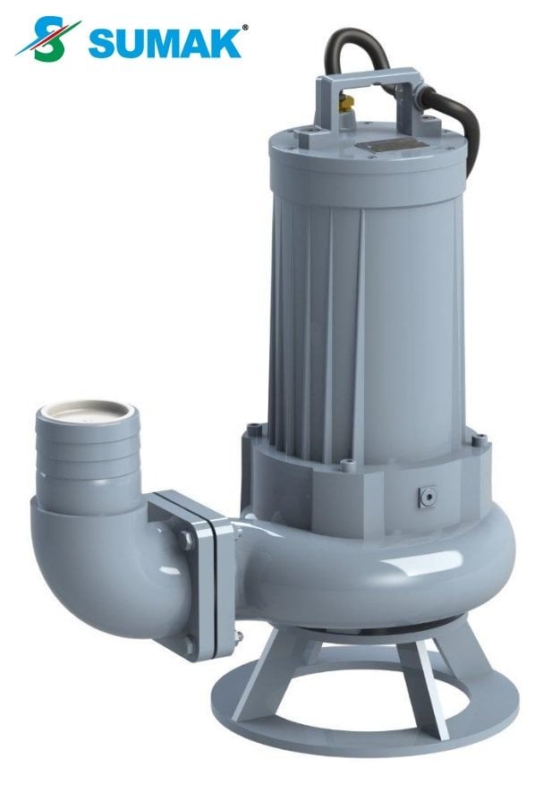 SUMAK SDTV 150/4     15HP  380v   Açık Fanlı Pis Su Dalgıç Pompa