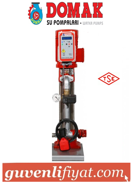 DOMAK 208-8 4.HP 380V TEK POMPALI DİK MİLLİ ÇOK KADEMELİ HİDROFOR