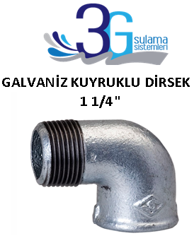 1 1/4 GALVANİZ KUYRUKLU DİRSEK