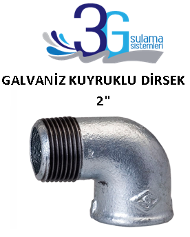 2 GALVANİZ KUYRUKLU DİRSEK