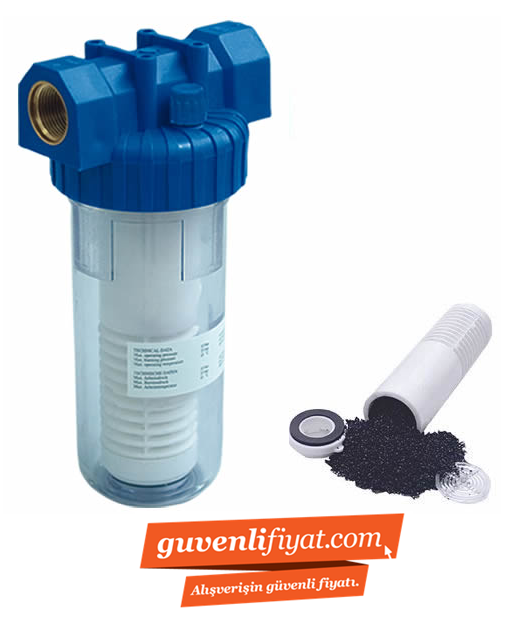 3/4'' FİLTRE KABI 190Y-50 MİCRON AKTİF KARBON SU FİLTRESİ