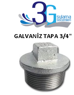 3/4 GALVANİZ DİŞLİ TAPA