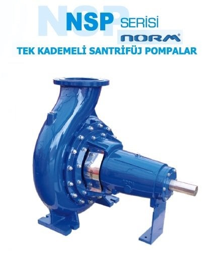 Norm NSP 100/315    15 kW  380V   Tek Kademeli Salyangoz Gövdeli Santrifüj Pompa (1450 d/dk)