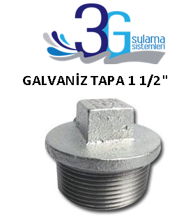 1 1/2 GALVANİZ DİŞLİ TAPA