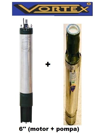 VORTEX 6 NR 30-08 -10HP-380V- 6'' MOTORLU DALGIÇ POMPA (MOTOR+POMPA)
