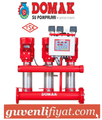 DOMAK 225-6 3x15 HP 380V ÜÇ POMPALI DİK MİLLİ ÇOK KADEMELİ HİDROFOR