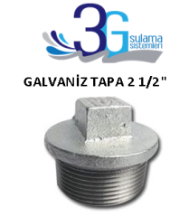 2 1/2 GALVANİZ DİŞLİ TAPA