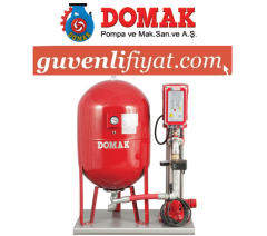 DOMAK 1216-7 7.5 HP 380V  150 LT TANKLI+ TEK POMPALI+ PANO-PAKET HİDROFOR