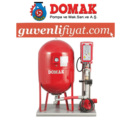 DOMAK 1205-8 2 HP 380V 100LT TANKLI+TEK POMPALI+PANO--PAKET HİDROFOR