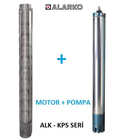 Alarko 6030/20 Kps  25Hp  6'' Paslanmaz Derin Kuyu Dalgıç Pompa (Motor+Pompa) ALK-KPS Serisi