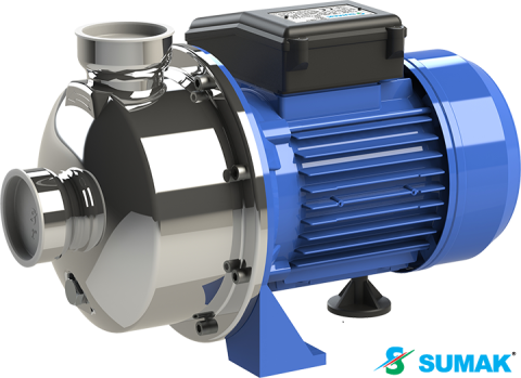 SUMAK SMINOX/K-150/2-S    1.5 HP  220V  PASLANMAZ SICAK SU SANTRİFÜJ POMPA