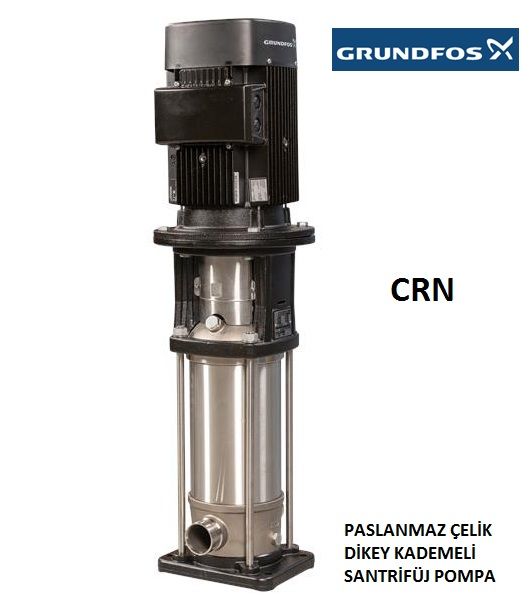 GRUNDFOS  CRN 1s-21   0.75kW 380V DİKEY KADEMELİ PASLANMAZ ÇELİK İNLİNE SANTRİFÜJ POMPA / HQQV SALMASTRA  / PJE(P) - 96516092