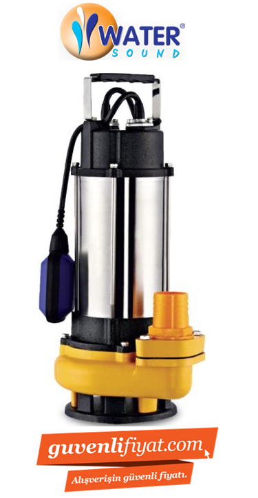 V 750F 1,HP 220V KİRLİ SU DALGIÇ POMPA