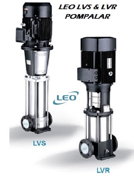 LEO  LVS3-8        0.75HP  380V    DİKEY MİLLİ  PASLANMAZ  ÇELİK  İNLİNE  POMPA