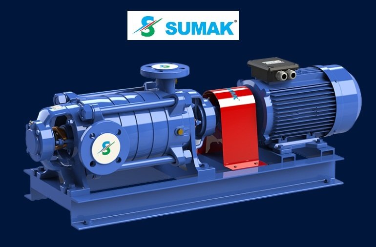 SUMAK SYT 80/2   55kW   380V  YATAY MİLLİ KADEMELİ POMPA