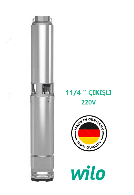 WİLO ACTUN FİRST SPU4  2/20 - 1.5 HP 220V DERİN KUYU DALGIÇ POMPA