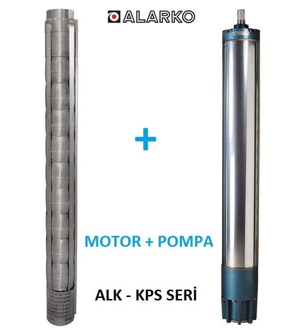 Alarko 7077/18 Kps  85Hp  7'' Paslanmaz Derin Kuyu Dalgıç Pompa (Motor+Pompa) ALK-KPS Serisi