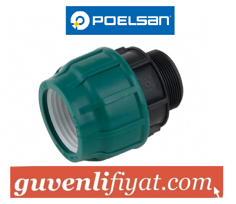 POELSAN 50x11/4'' KAPLİN ERKEK ADAPTÖR