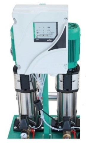 WİLO  COE2-Helix V 1009-1/16/E/S/4 kW - 380V - 2X5.5 HP - ÇİFT POMPALI -DİKEY-ÇOK KADEMELİ  PASLANMAZ ÇELİK HİDROFOR