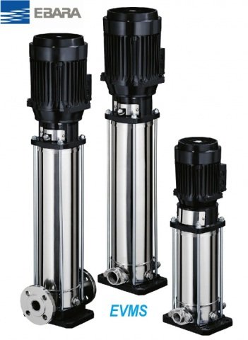 Ebara EVMS10  15F5/5.5   7.5Hp 380V  Dikey Milli Çok Kademeli Paslanmaz Çelik İnline Pompa (AISI 304)