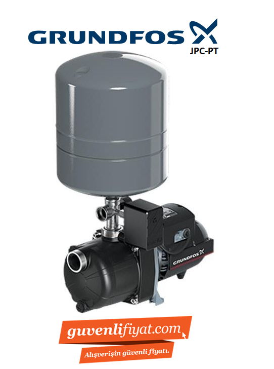 GRUNDFOS JPC 3-42 PT 1.HP 220V 18 LT TANKLI SESSİZ PAKET HİDROFOR