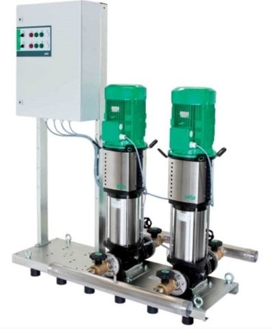 WİLO  COE2-Helix FIRST V 405-5/16/E/S/0.75 kW - 380V - 1 HP - İKİ POMPALI -DİKEY - ÇOK KADEMELİ  PASLANMAZ ÇELİK, FREKANS KONVERTÖRLÜ HİDROFOR