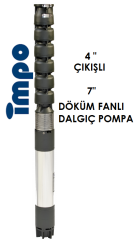 S 790/09 - 90 HP 4'' ÇIKIŞLI 7'' DÖKÜM FANLI DALGIÇ POMPA
