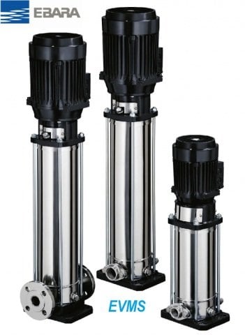 Ebara EVMS15  17F5/15   20Hp 380V  Dikey Milli Çok Kademeli Paslanmaz Çelik İnline Pompa (AISI 304)