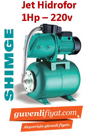 SHİMGE SGJW75 + 20Lt Tanklı 1hp 220V Döküm Gövdeli Jet Pompa 4Kat -5Daire
