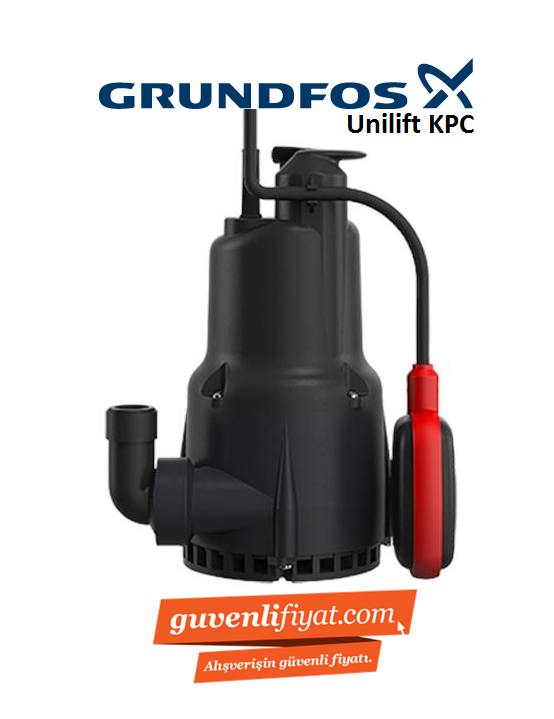 GRUNDFOS UNİLİFT KPC 300A 350W 220V TEMİZ SU DRENAJ DALGIÇ POMPA-98863989