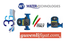 WATER TECHNOLOGIES R 25-60/180-M 1'' DİŞLİ TİP 3 HIZLI SİRKÜLASYON POMPA