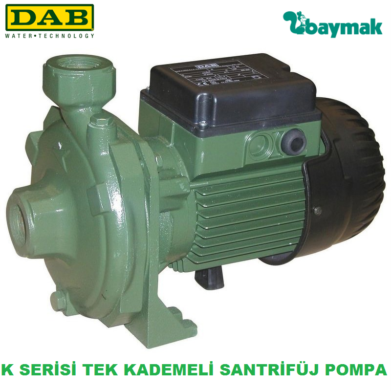 Dab  K 18/500 T     3 kw  380V  Tek Kademeli Döküm Gövdeli Santrifüj Pompa