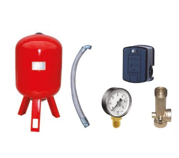 50 LT DİKEY AYAKLI  HİDROFOR BAĞLANTI SETİ