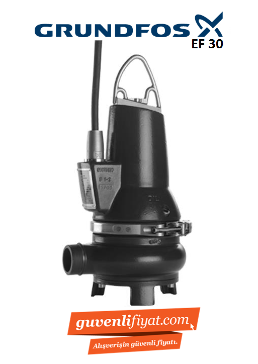 GRUNDFOS EF30.50.11.A.2.50B - 1,5 HP 380V ATIK SU DALGIÇ POMPA-96106560