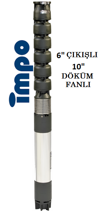 S 10180/05X -  150 HP 6'' ÇIKIŞLI 10'' DÖKÜM FANLI DALGIÇ POMPA