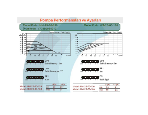 ARISSA HM-25-60-130 11/2'' (130mm) FREKANS KONVERTÖRLÜ SİRKÜLASYON POMPA