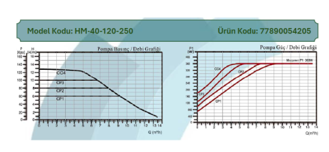 ARISSA HM-40-120/250 DN40 (250mm) FREKANS KONVERTÖRLÜ SİRKÜLASYON POMPA