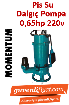 MOMENTUM P450F 0.65hp 220v Açık Fanlı Pis Su Dalgıç Pompa